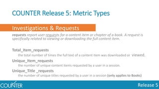 COUNTER Code of Practice Release 5 | PPTX
