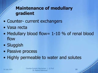 Counter current mechanism | PPT