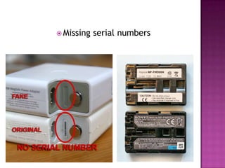  Missing

serial numbers

 