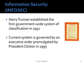 Counterintelligence | PPTX