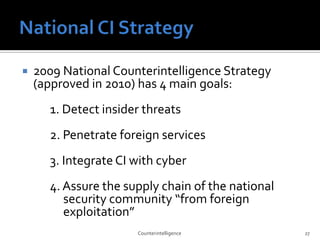 Counterintelligence Tools Counterintelligence | PPTX