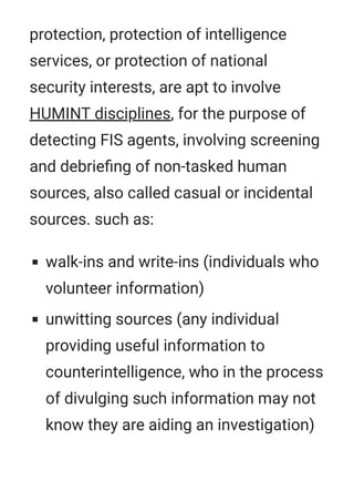 Counterintelligence Protection Counterintelligence wikipedia | PDF