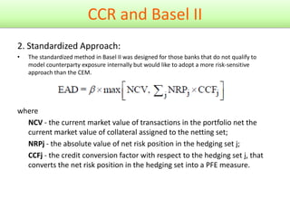 Counterparty credit risk. general review | PPTX