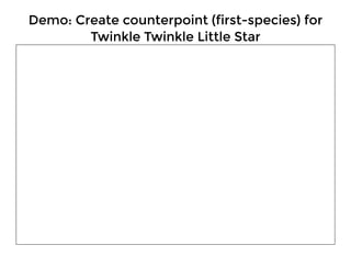 Edit Counterpoint Getting started with Counterpoint Composer | PDF