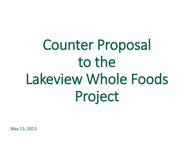 counter proposal