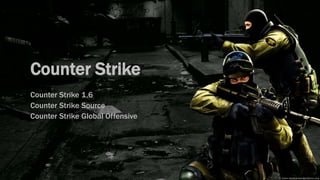 Counter Strike
Counter Strike 1,6
Counter Strike Source
Counter Strike Global Offensive
 