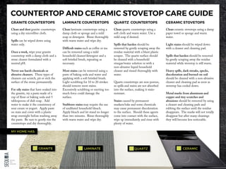 Countertop & Ceramic Stovetop Care Guide