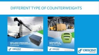 DIFFERENTTYPE OF COUNTERWEIGHTS
 