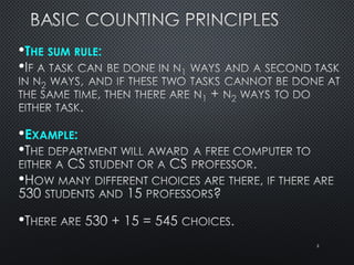 Combinatorics and Counting Techniques in Discrete Mathematics | PPT