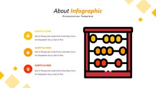 Sed Ut Perspiciatis Unde Omnis Iste Natus Error
Sit Voluptatem Accus Sed Ut Pers
SUBTITLE HERE
Sed Ut Perspiciatis Unde Omnis Iste Natus Error
Sit Voluptatem Accus Sed Ut Pers
SUBTITLE HERE
Sed Ut Perspiciatis Unde Omnis Iste Natus Error
Sit Voluptatem Accus Sed Ut Pers
SUBTITLE HERE
About Infographic
P r e s e n t a t i o n T e m p l a t e
 