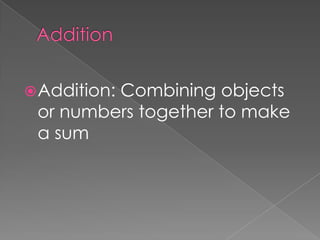 Counting, addition, | PPTX