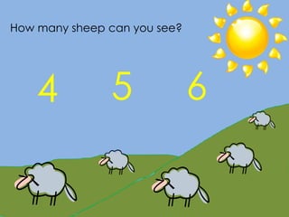 How many sheep can you see?




    4          5                       6

                  By Carissa Burkins
 