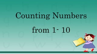 Counting Numbers
from 1- 10
 