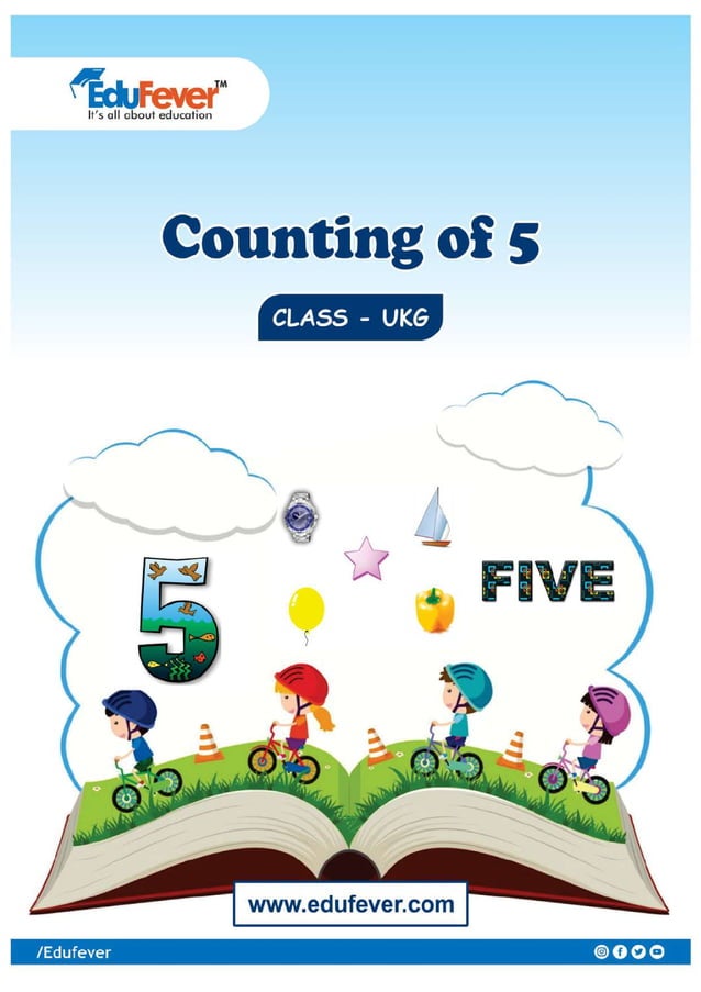 Counting of 5 - UKG Worksheet | PDF