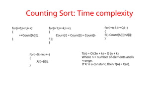 Counting and Radix Sort in Data Structures.pptx