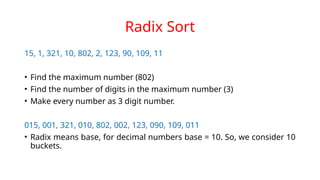 Counting and Radix Sort in Data Structures.pptx