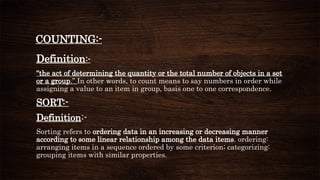 Comprehensive Overview of Counting Sort Algorithm in Data Structures | PPTX