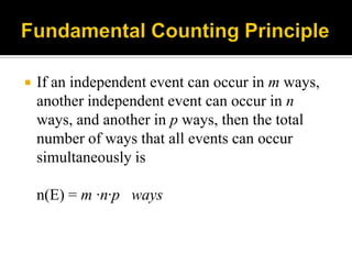 Basics of Counting Techniques | PPTX