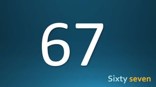 How Many 67 Counting to 100 | PPTX