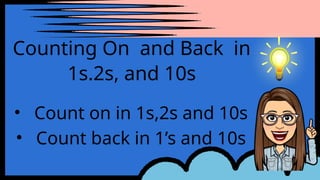 Counting on and Back Lesson for Grade 1 | PPTX
