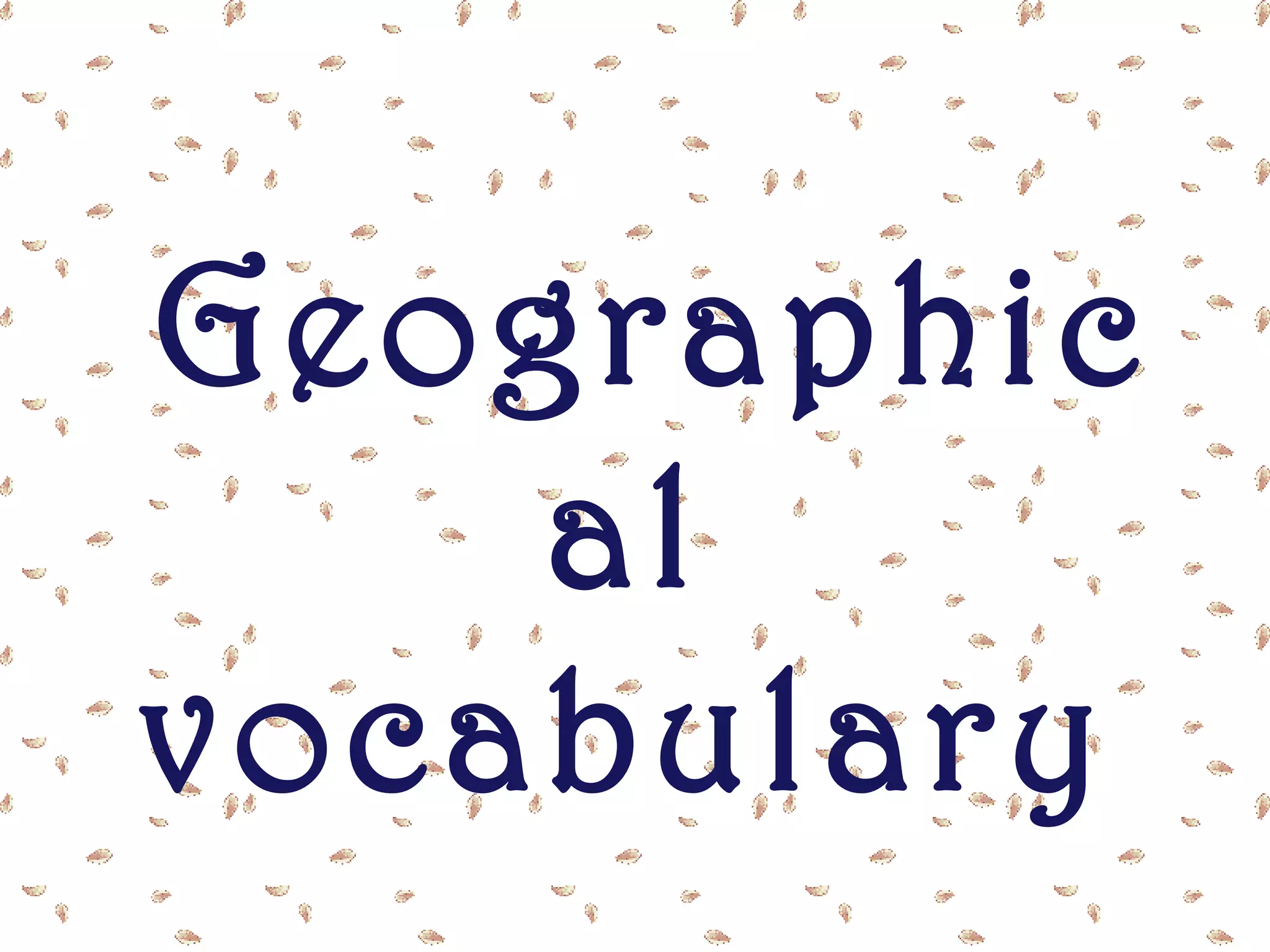 Countries and cities, geographical vocabulary | PPT