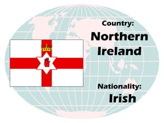 Nationality:
Irish
Country:
Northern
Ireland
 