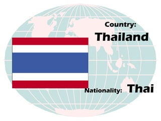 Country:   Thailand Nationality:   Thai 
