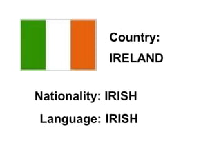 Countries and nationalities | PPTX