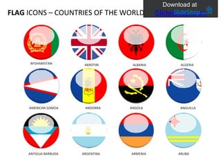 FLAG  ICONS – COUNTRIES OF THE WORLD AMERICAN SOMOA AKROTIRI ALBANIA ARGENTINA ALGERIA ARUBA ANGOLA ARMENIA ANTIGUA BARBUDA ANGUILLA ANDORRA AFGHANISTAN 