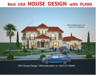 Best USA HOUSE DESIGN with PLANS
 