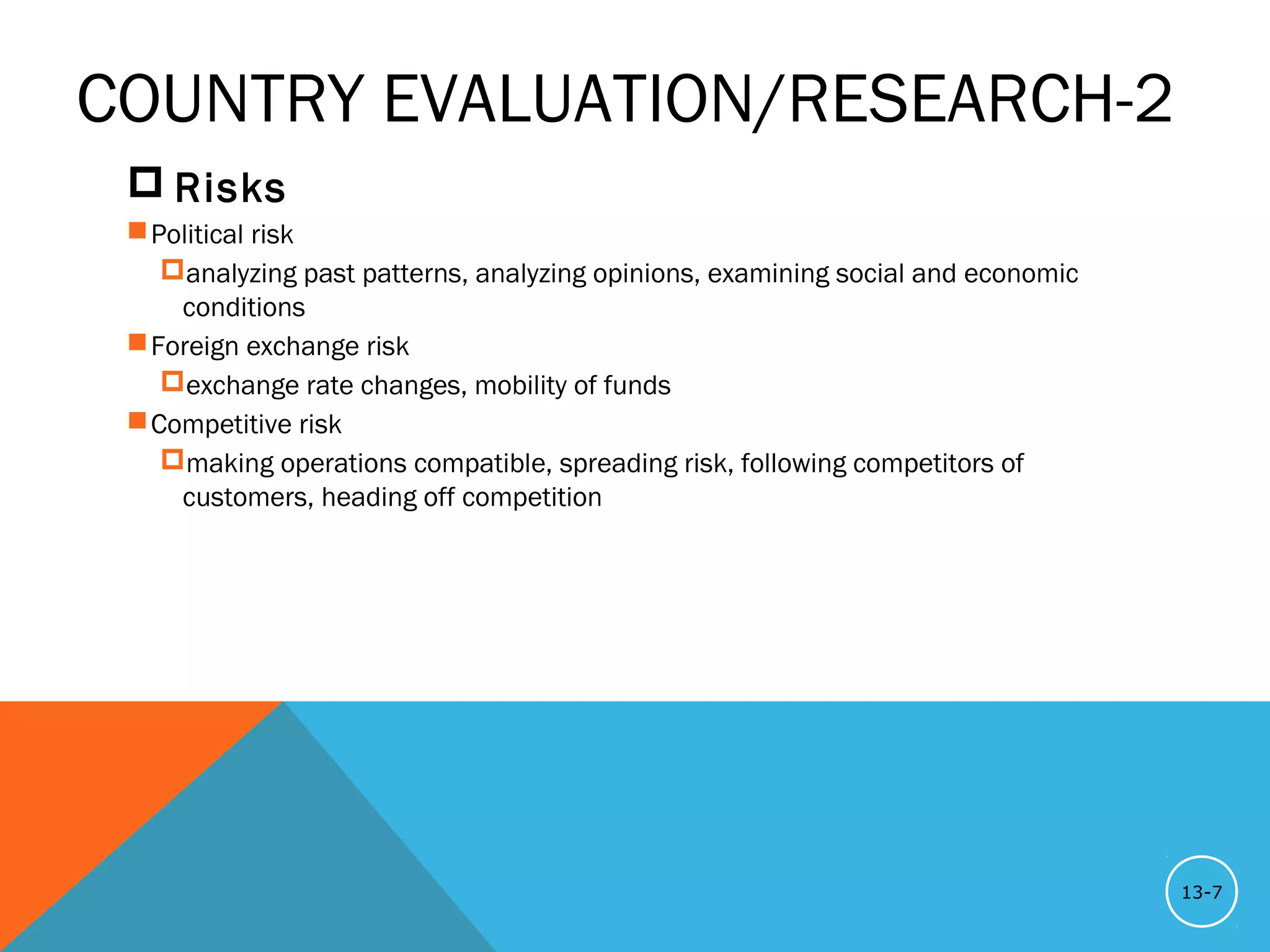 Country evaluation andselection | PPT