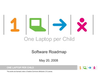 One Laptop per Child Software Roadmap May 20, 2008  One Laptop per Child 