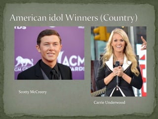 Scotty McCreery
Carrie Underwood
 