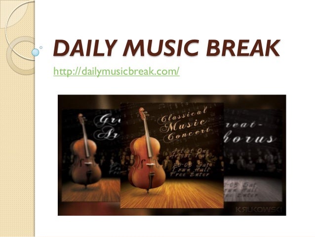 DAILY MUSIC BREAK
http://dailymusicbreak.com/
 