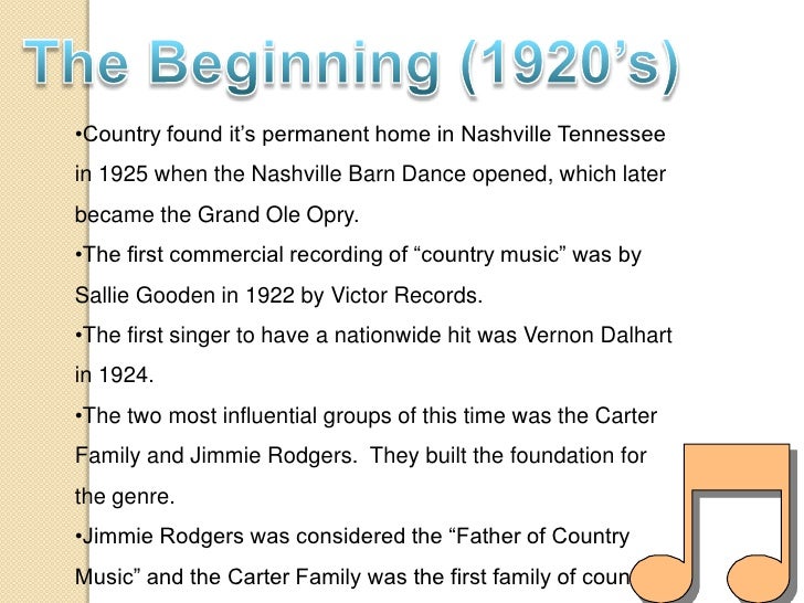 Country Music Genre Report