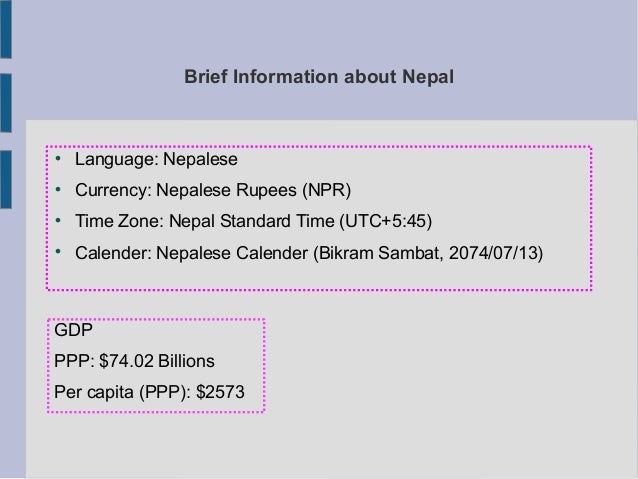 Country Presentation Nepal