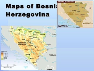 Maps of Bosnia Herzegovina 