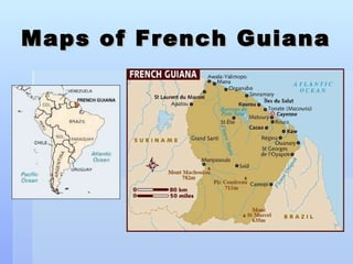 Maps of French Guiana 