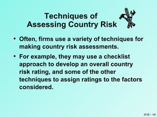 Country risk analysis | PPT