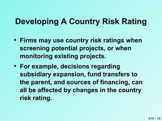 Country risk analysis | PPT