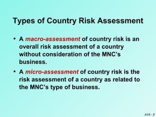 Country risk analysis | PPT