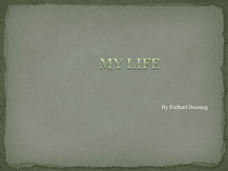       I was born on September,16,1999 in Kumas,Ghana. As a kid I went C school for first and half of second grade. Then my dad who was in the United States at that time called my mom and said he was going to make us passports to go to the U.S.