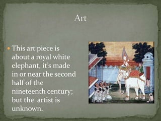 Elephants are a important part of Thai history and culture.Elephants