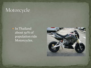 Thai popular car of 2010 is the Ettore bugatti.car