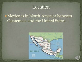 PeopleMexico has an estimated population of 111 million people. Mexico also has 31 UNESCO international world heritage sites including the Chichen Itza pyramid in Southern Mexico