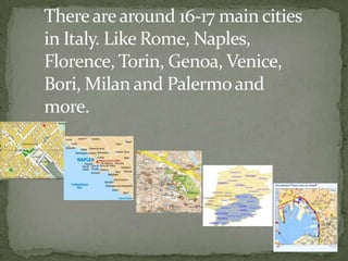 There was a big war in Italy called the Crimean war which took place in 1853-1856.