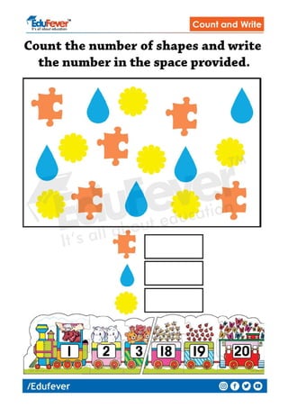 Count the Shapes LKG Maths Worksheet PDF Count the Shapes LKG Maths Worksheet PDF