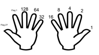 1
2
4
8
16
32
64
128
Flag 1
Flag 2?
 