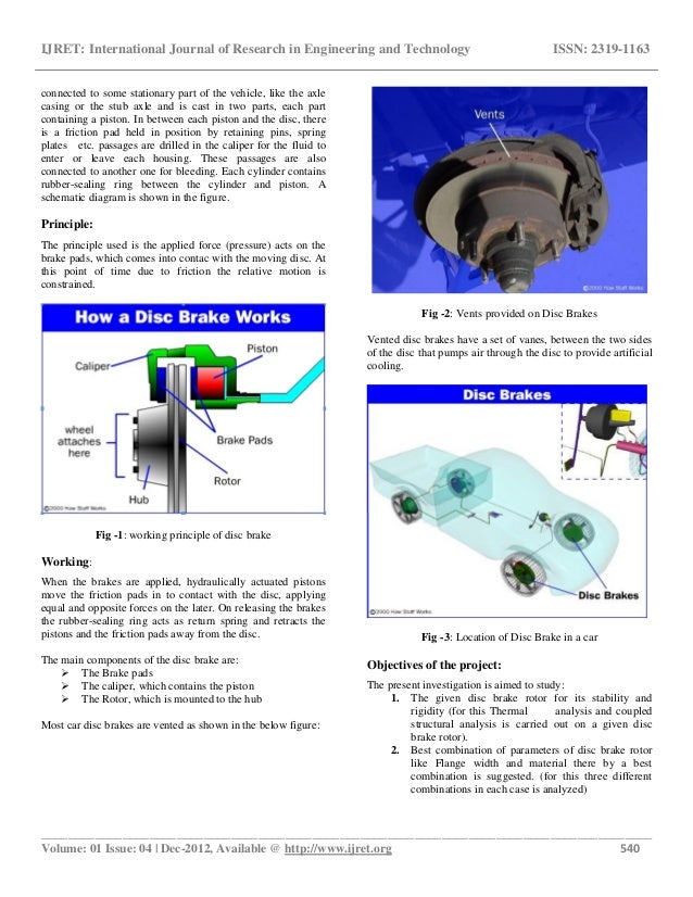 Coupled structual thermal analysis of disc brake