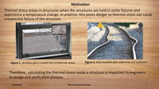 Coupled thermal structural finite elements analysis | PPTX